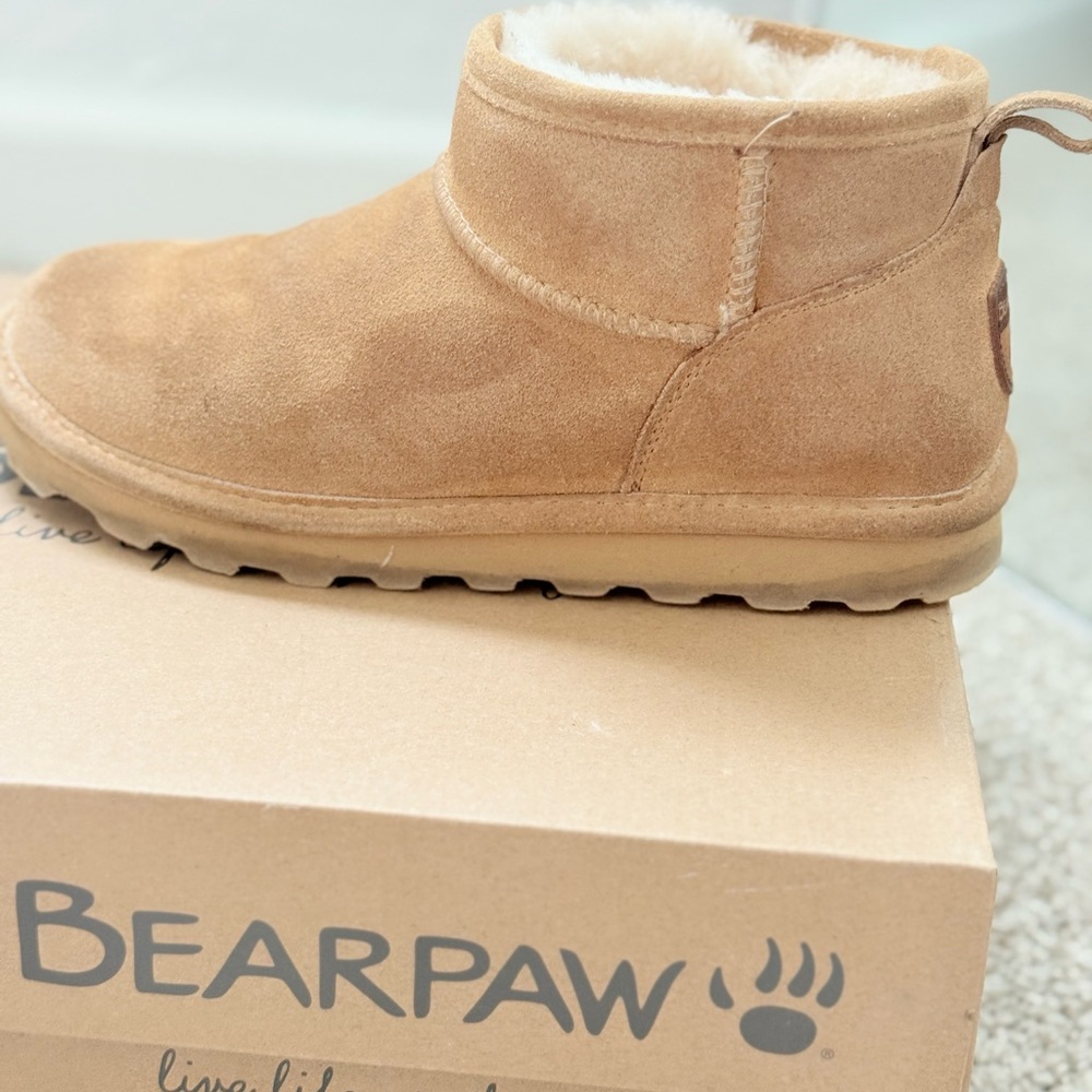 BearPaw Light Brown Suede Boots